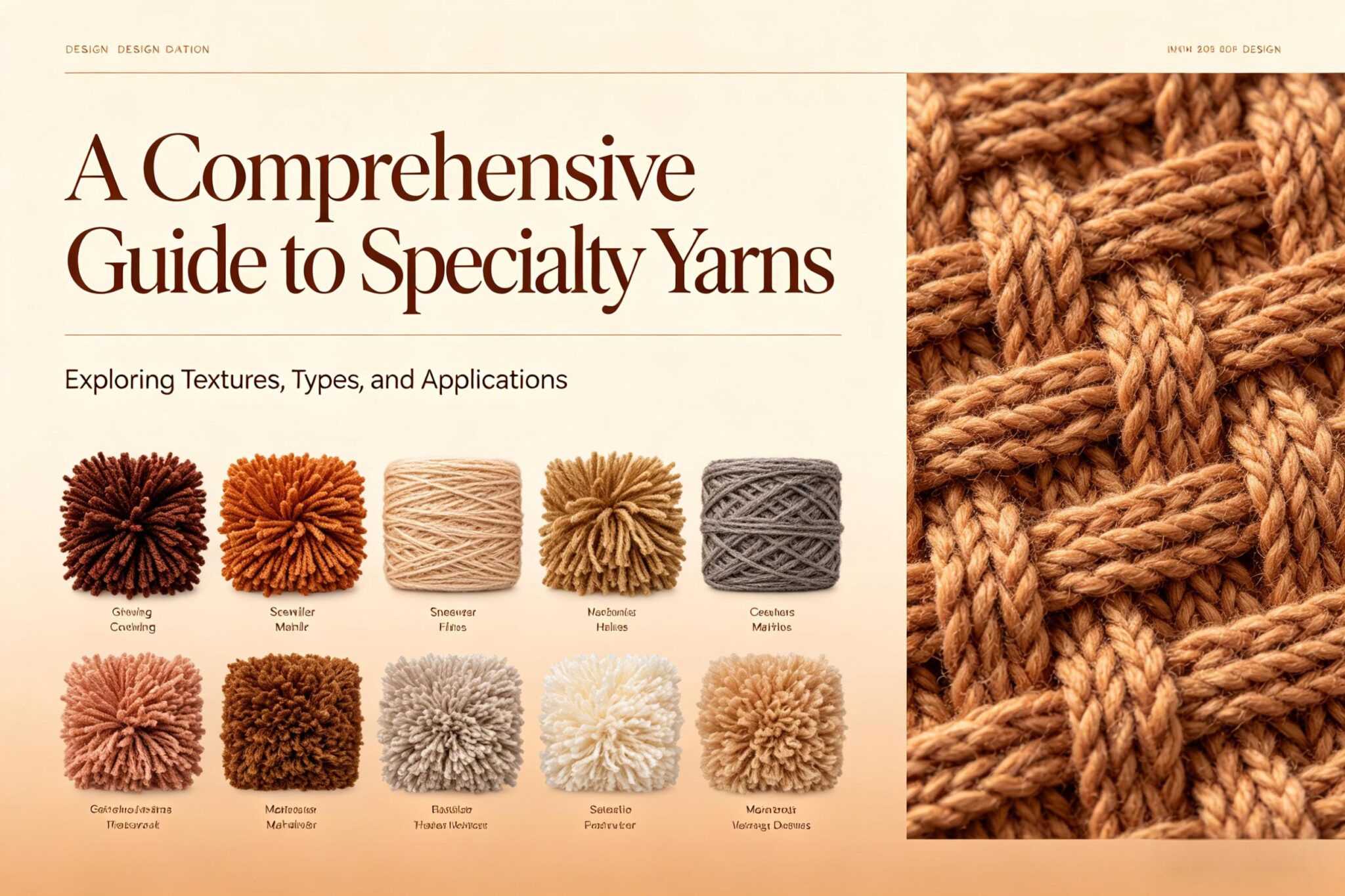 Yarn Type Guide A Comprehensive Guide to Specialty Yarns: Classification ...